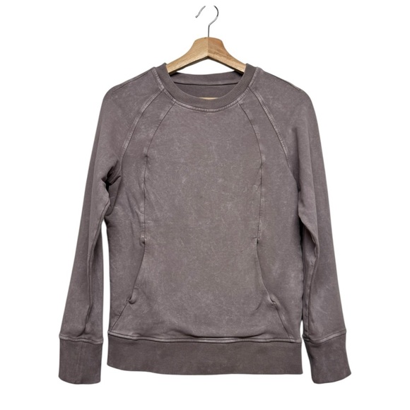 LULULEMON Scuba Crew Washed Lunar Rock 4 - Picture 5 of 11